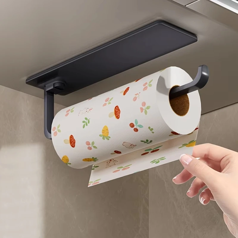 Robe Hook Adhesive - Küchentuchhalter Hängender Papierhandtuchspender Selbstklebender Tuchhalter Schrankaufbewahrung