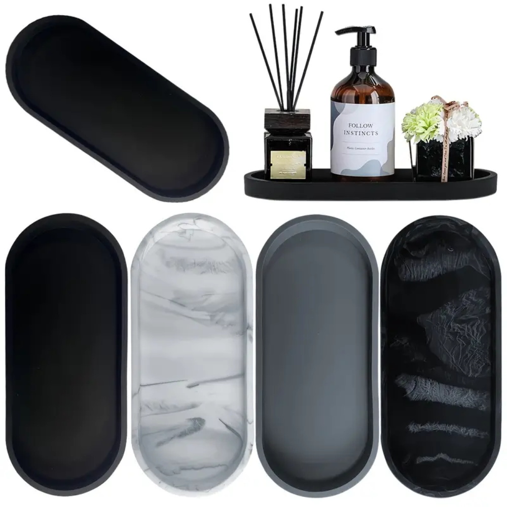 Home Essentials Bathroom Storage - 1-teiliges Badezimmer-Dressing-Silikontablett, rechteckiger Geschirrspülmittel- und Schwammständer,