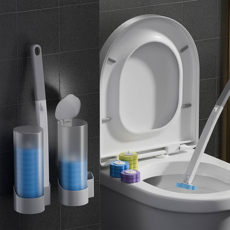 Home Bathroom Upgrades - 18/36-teiliges Toilettenbürsten-Set mit Einweg-Ersatzköpfen, verbesserte Badezimmer-Reinigungsbürste