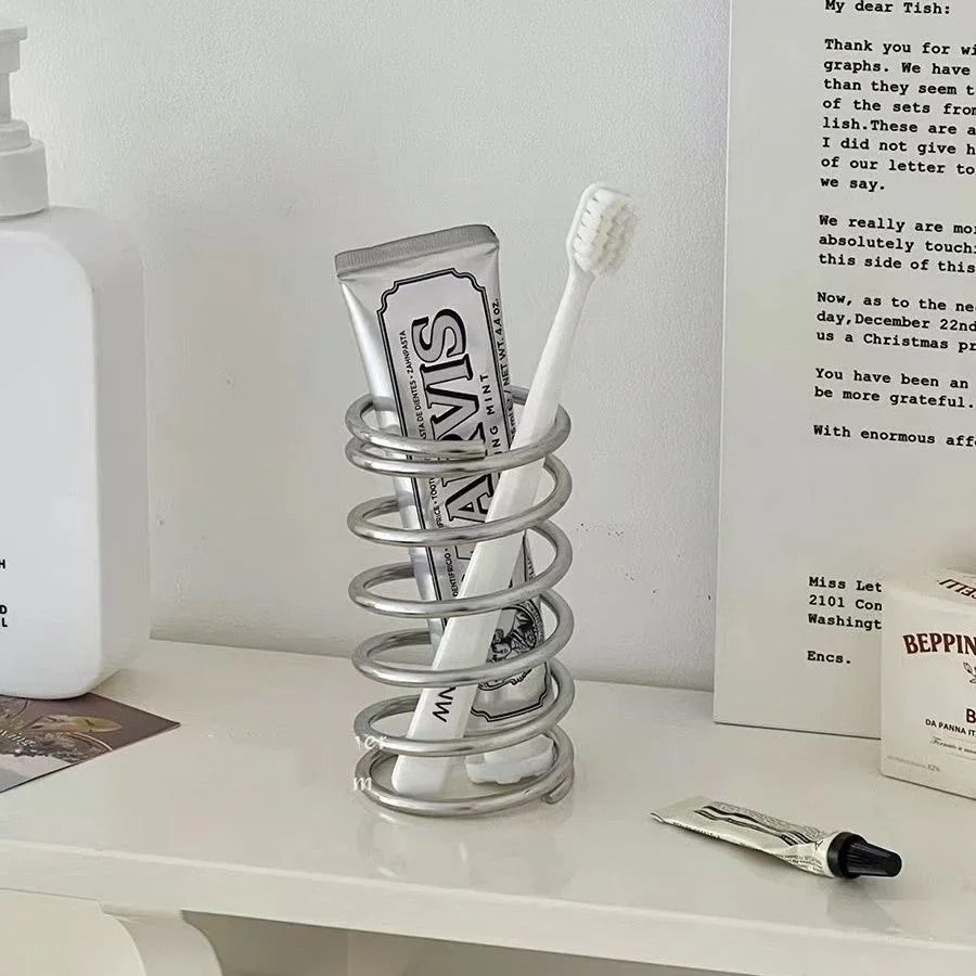 Home Creation Bathroom - Edelstahl Zahnbürstenhalter Metall Badezimmer Zubehör Werkzeug