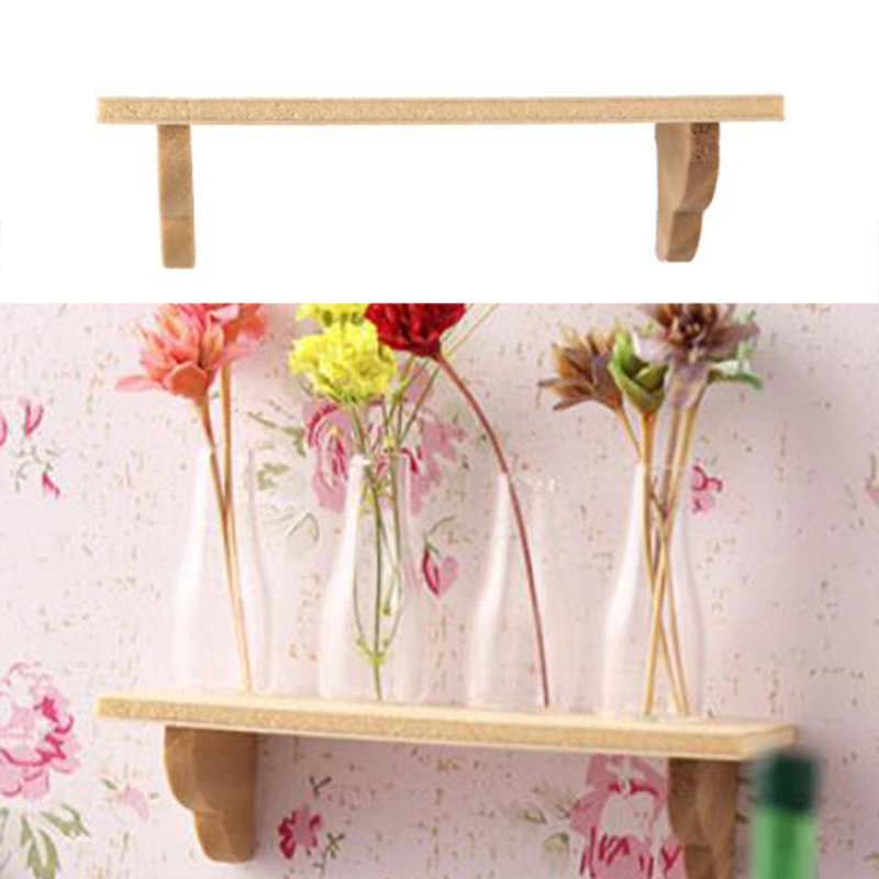 Home Bathroom Decor - 1 Stück 1:12 Puppenhaus Holz-Wandregal Badezimmer-Aufbewahrungsregal
