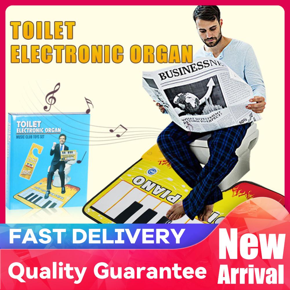 Home Bathroom Mats - Toiletten-Klaviermatte Neuartige Töpfchen-Klavier-Soundmatte Lustiger Fuß-Musik-Keyboard-Teppich Toilettenbodenmatte