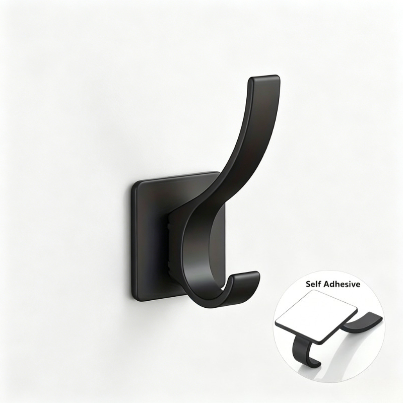 Robe Hook Adhesive - 2/4 Stück Klebende Wandhaken, Schwerlast-Klebehaken ohne