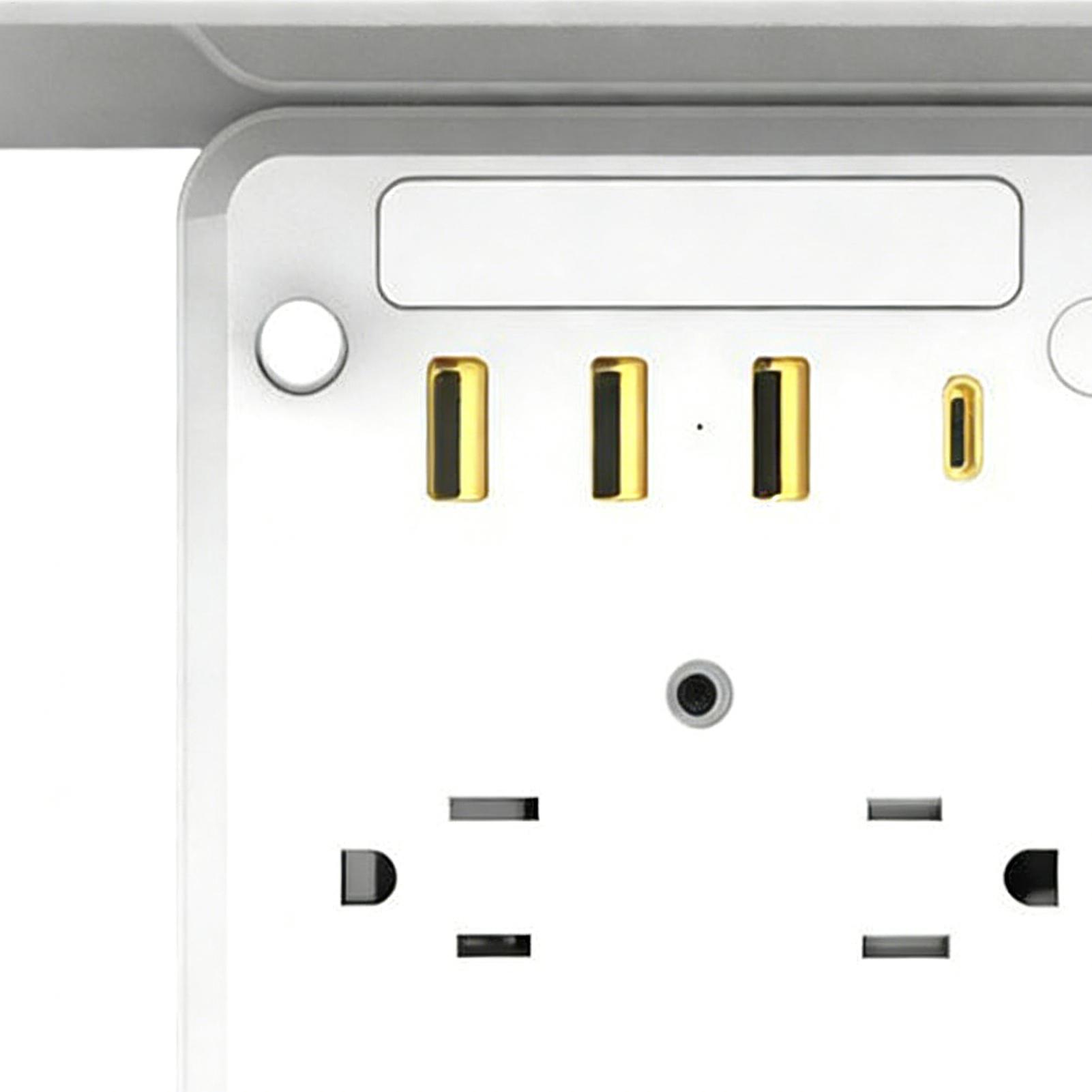 Home Outlet Bathroom - Intelligenter Steckdosen-Erweiterer, Ladestation, Wandsteckdose für Zuhause,
