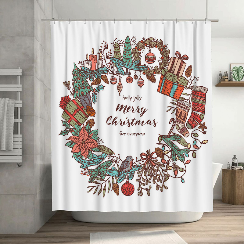 Home Bathroom Upgrades - TU Frohe Weihnachten Duschvorhang, festliche Feiertagsdekoration,