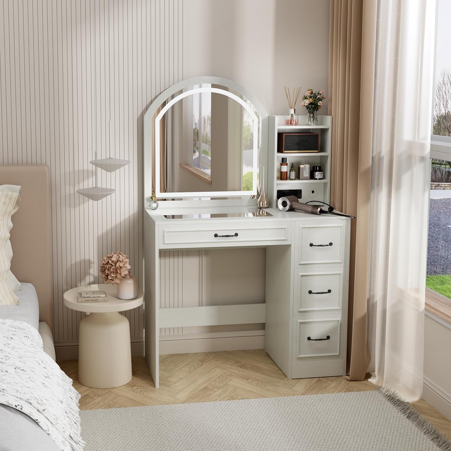 Moderner Schminktisch mit bele – Home Outlet Bathroom Bewertung und Preis