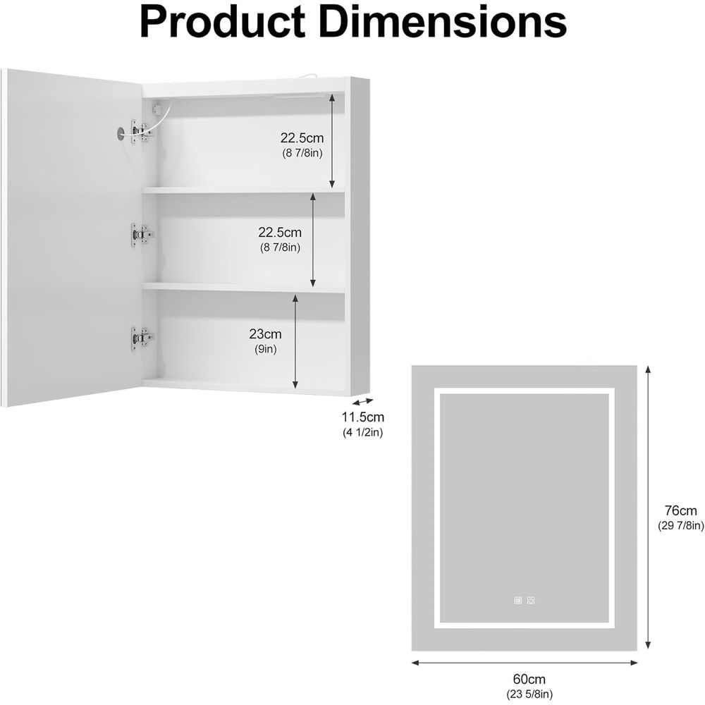 24x30 Medizinschrank mit Beleu – Home Outlet Bathroom Bewertung und Preis