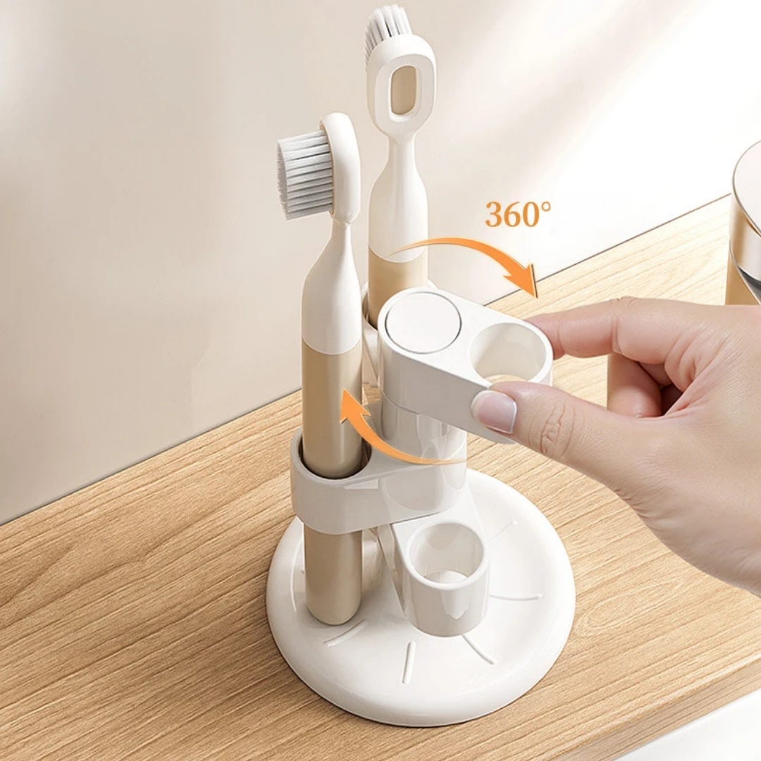 1 stücke Rotierenden Zahnbürst – Home Goods Bathroom Storage Bewertung und Preis