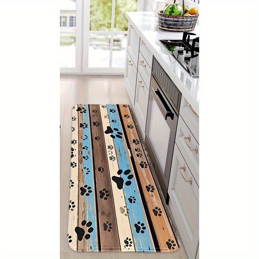 1PC Pfotenabdrücke Muster Küch – Home Bathroom Door Design Bewertung und Preis