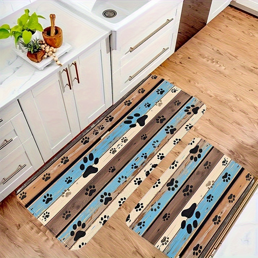 1PC Pfotenabdrücke Muster Küch – Home Bathroom Door Design Bewertung und Preis