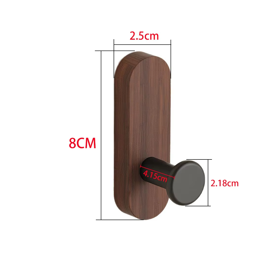 Selbstklebende Walnussholz-Wan – Robe Hook Adhesive Bewertung und Preis