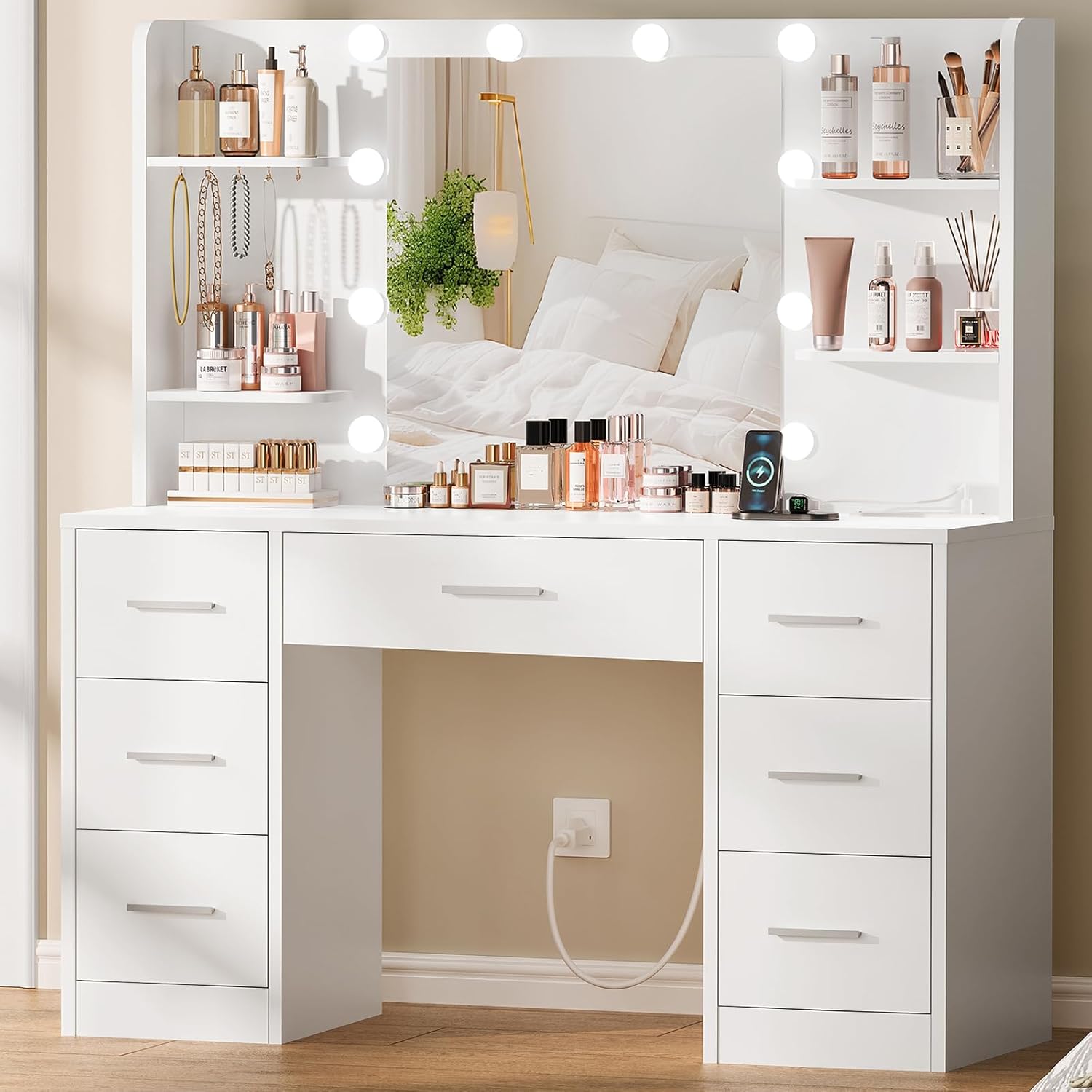 Großer Schminktisch mit LED-be – Home Outlet Bathroom Bewertung und Preis