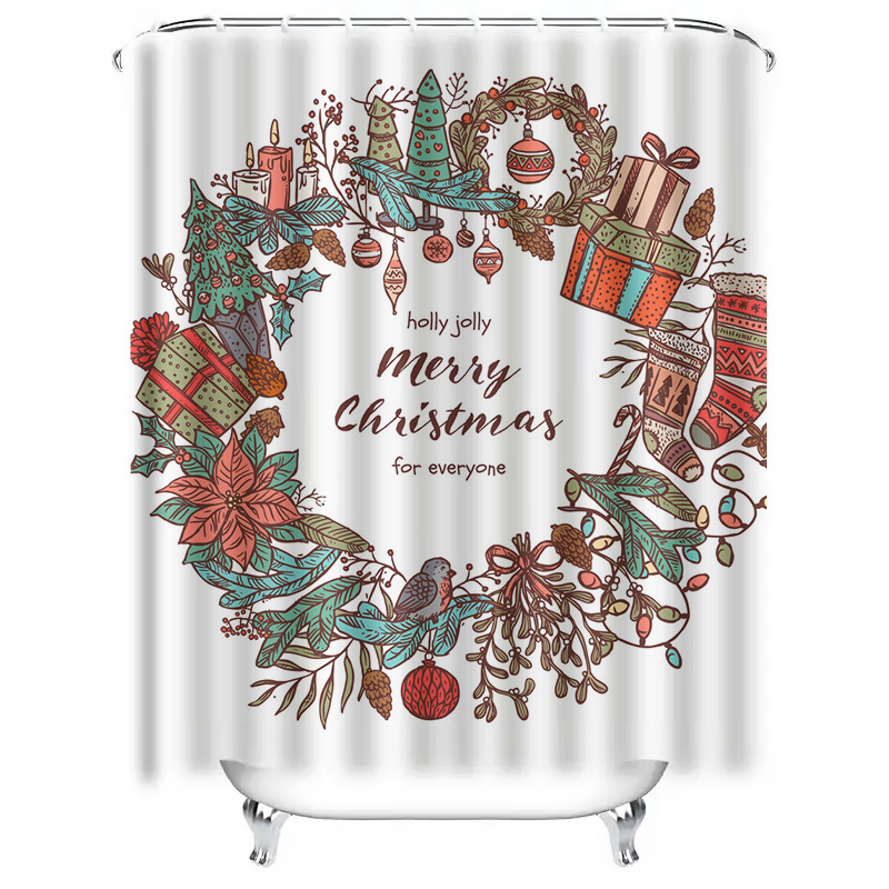 TU Frohe Weihnachten Duschvorh – Home Bathroom Upgrades Bewertung und Preis