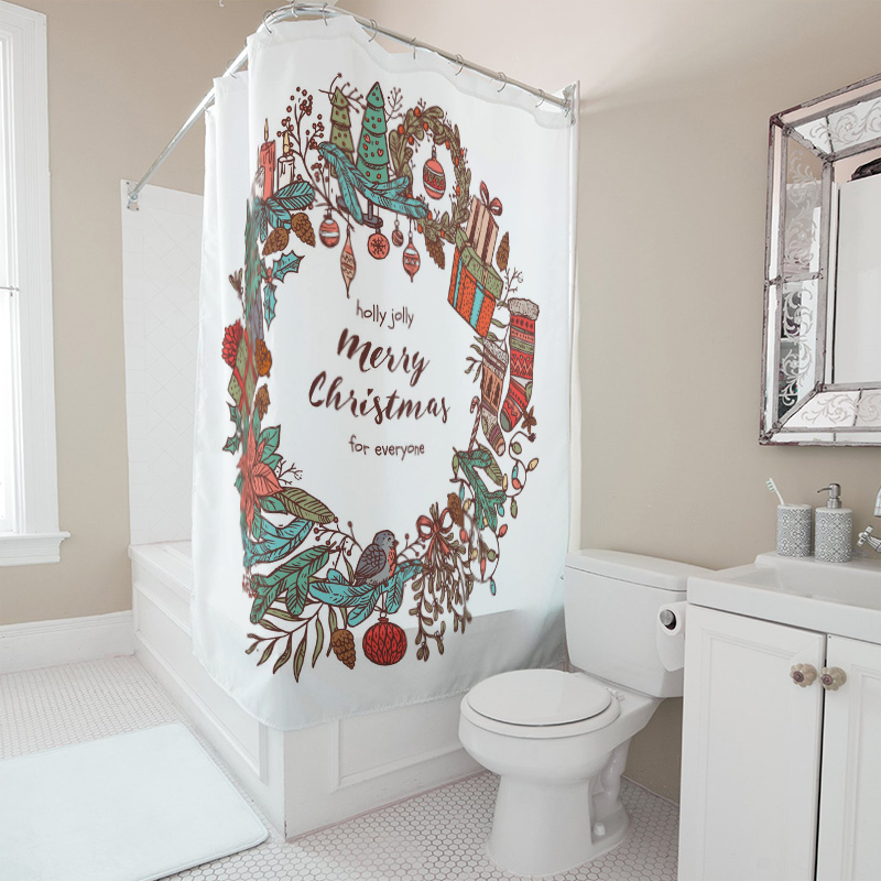 TU Frohe Weihnachten Duschvorh – Home Bathroom Upgrades Bewertung und Preis