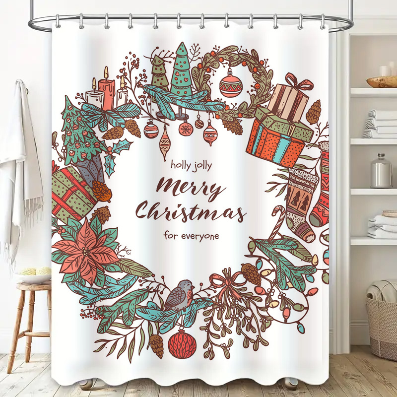 TU Frohe Weihnachten Duschvorh – Home Bathroom Upgrades Bewertung und Preis
