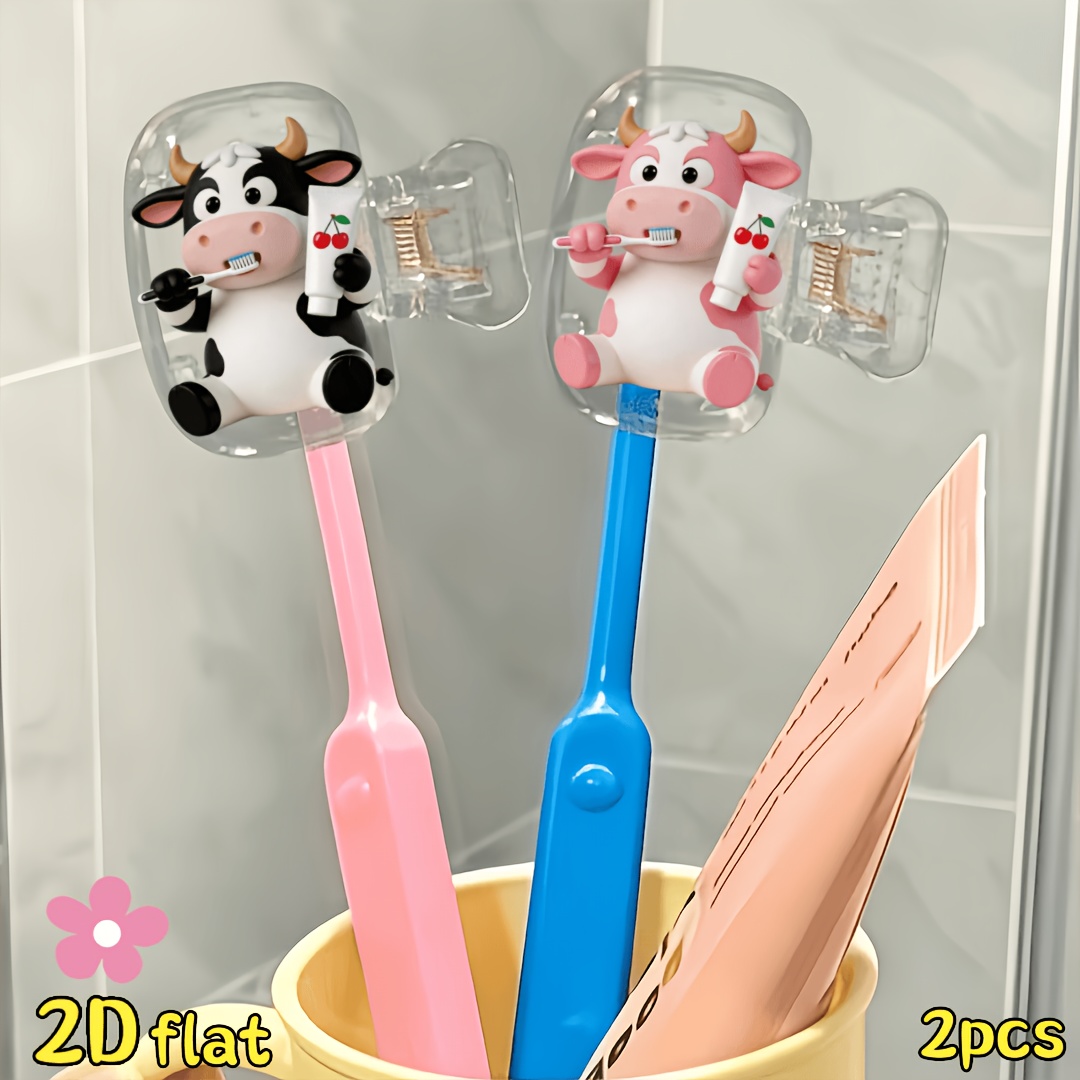 2 Stück Kuh-Zahnbürstenhalter, – Home Essentials Bathroom Storage Bewertung und Preis
