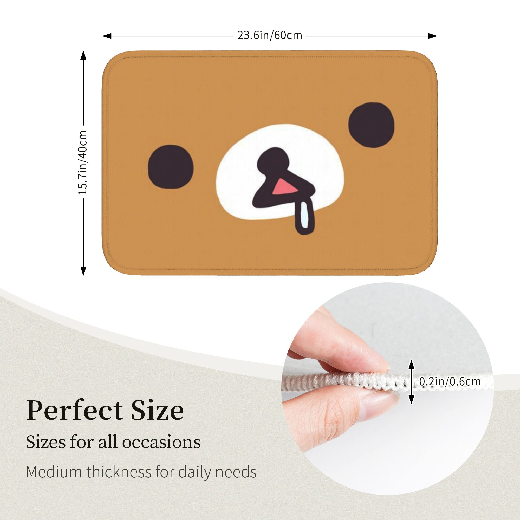 R-Rilakkumaes Cartoon-Bodenmat – Home Bathroom Mats Bewertung und Preis