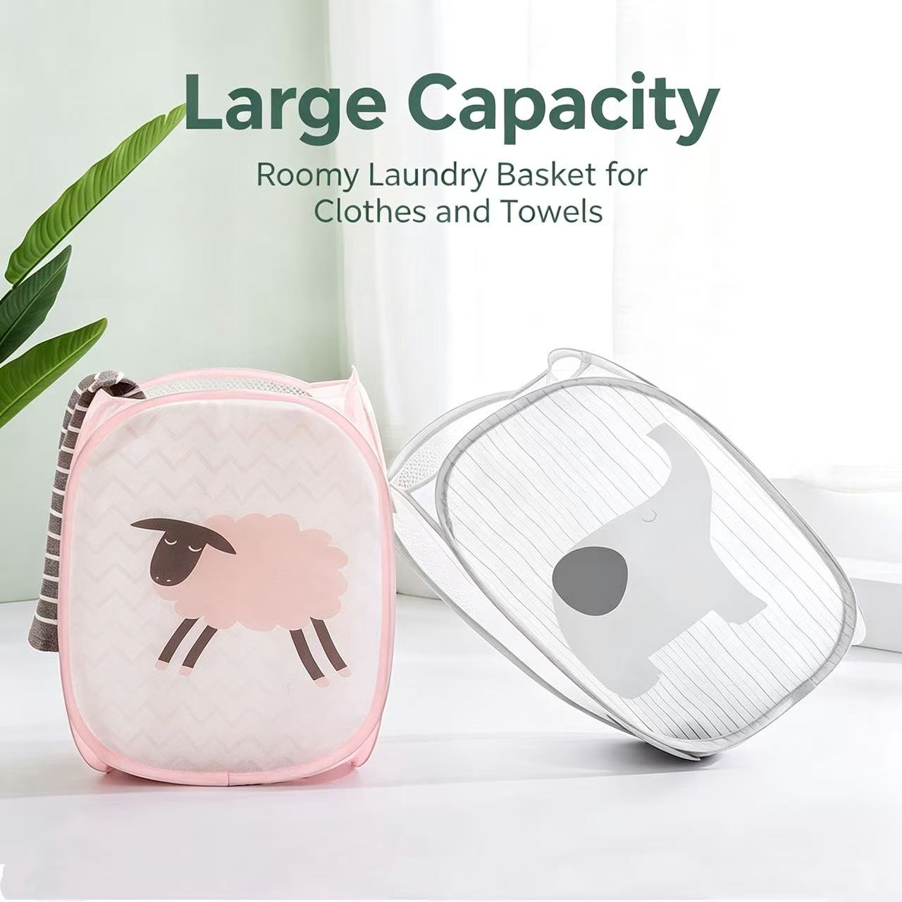 Faltbarer Wäschekorb aus Netzs – Home Goods Bathroom Storage Bewertung und Preis