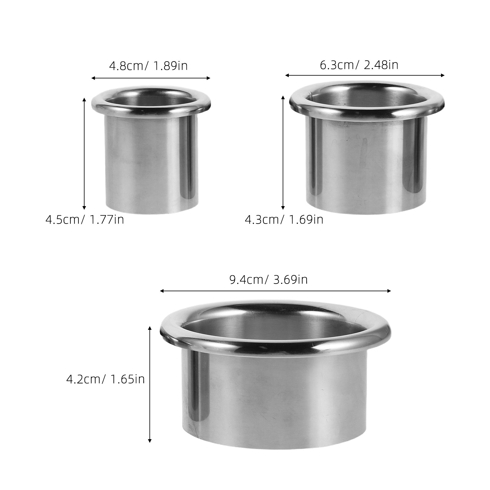3-teiliger Edelstahl-Haartrock – Home Goods Bathroom Storage Bewertung und Preis