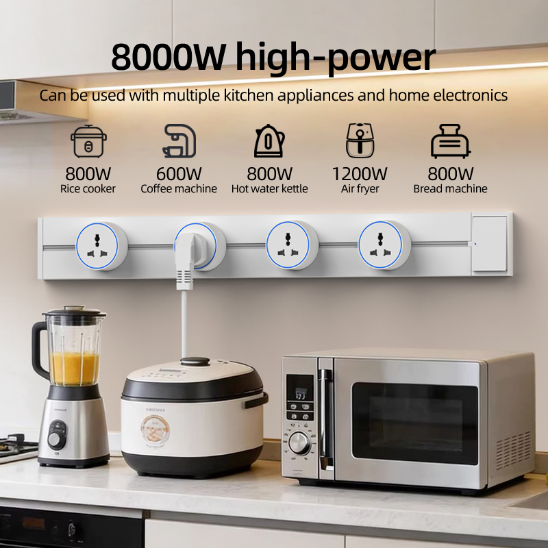 Schienensteckdose EU UK FR Kor – Home Outlet Bathroom Bewertung und Preis