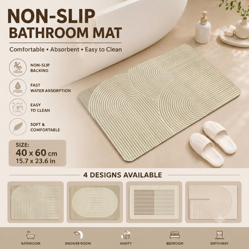Diatomit-Badematte Schnell Tro – Home Bathroom Mats Bewertung und Preis